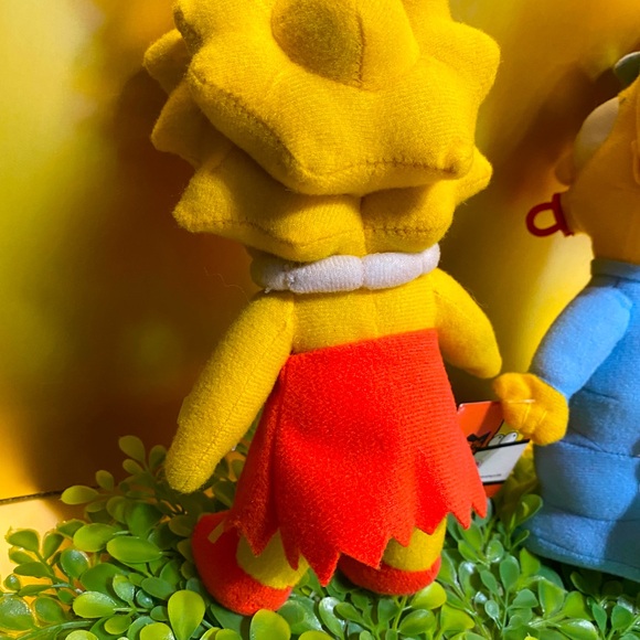 THE SIMPSONS VTG 2005 20th CENTURY FOX MAGGIE SIMPSON ATTACHED TAGS & LISA PLUSH - Picture 12 of 16